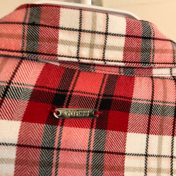 Guess plaid shirt with embroidered gemstones - Picture 5 of 6